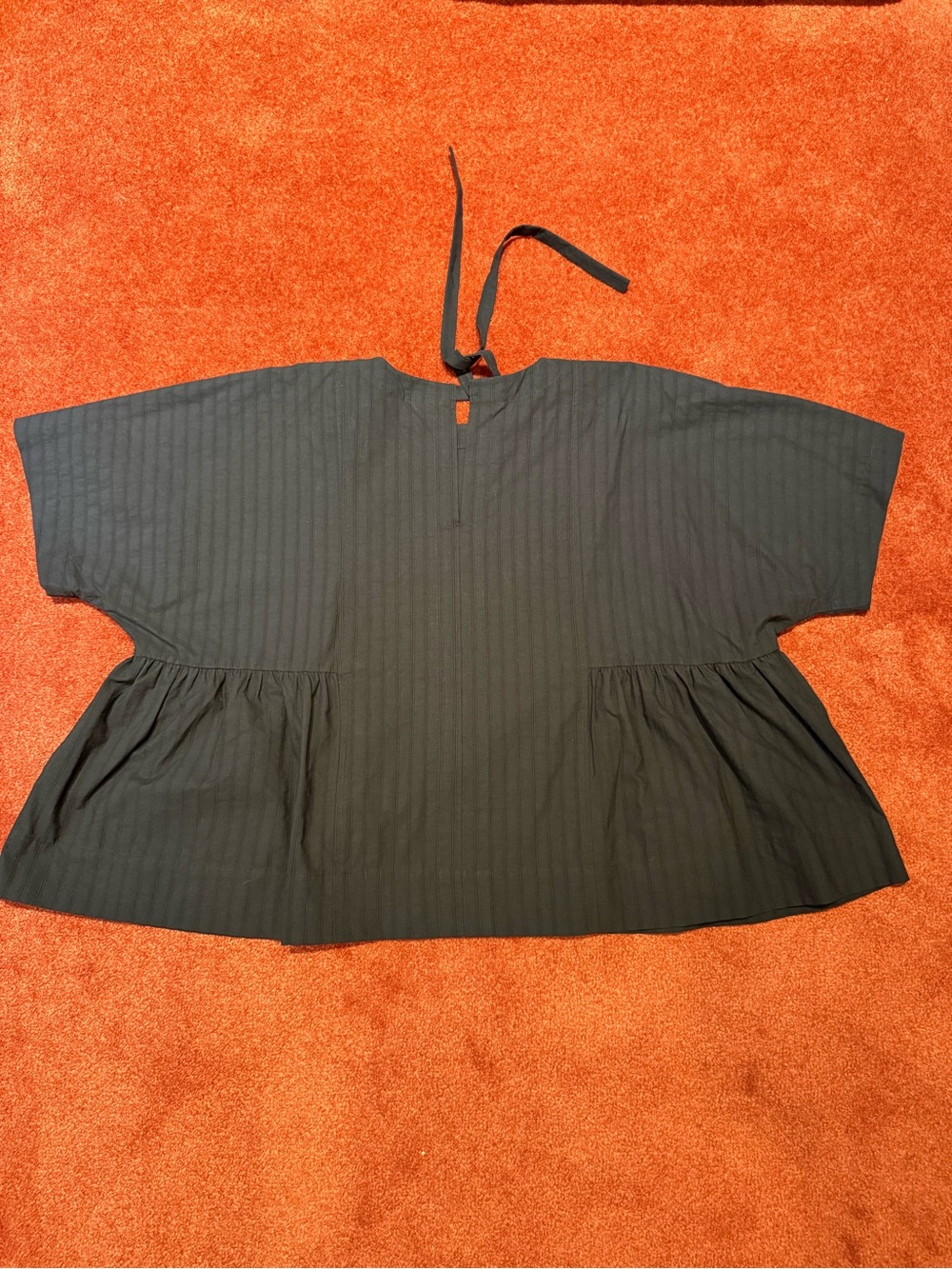 Beyond Nine Marlow Cotton Top in Black Self Stripe - Picture 7 of 7